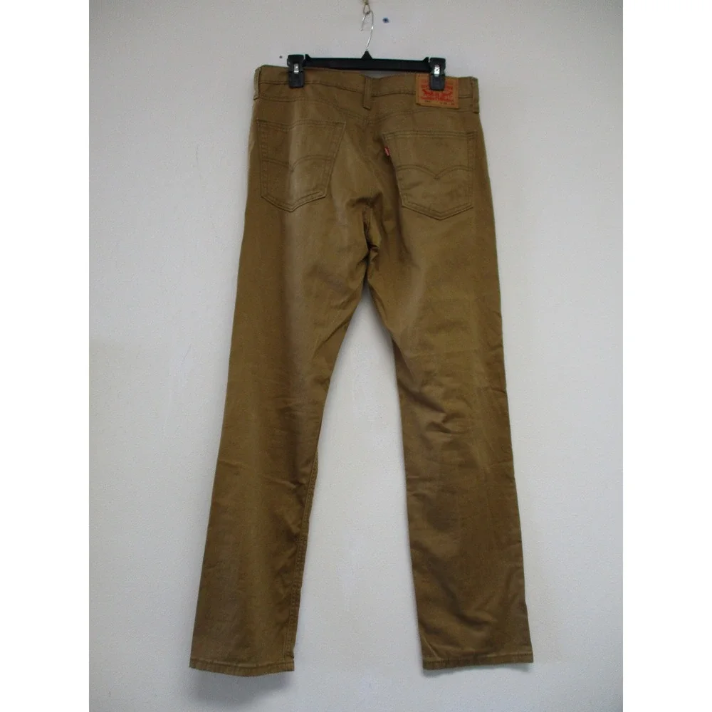 Levi's 541 Athletic Taper Pants Mens 32x34 Tan Khaki Stretch Utility Workwear